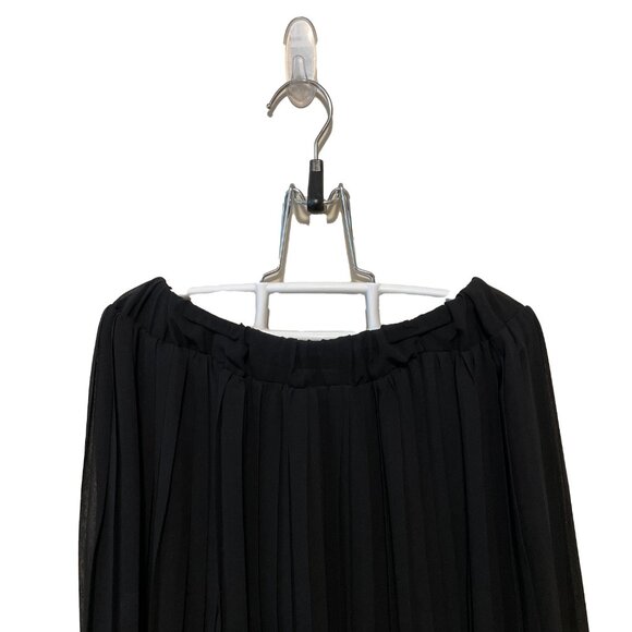 Oak + Fort Black Pleated Skirt - Picture 3 of 5